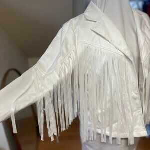 White Fringe Jacket